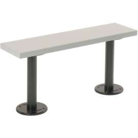 Global Industrial Locker Bench Top, Plastic, 36"W x 9-1/2"D, Gray