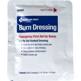First Aid Only Burn Dressing, 4" x 4"