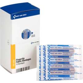 First Aid Only FAE-3006 SmartCompliance Refill Fingertip Bandages, Fabric, 10/Box