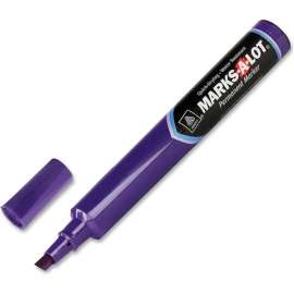 Marks-A-Lot Large Chisel Tip Permanent Marker, Purple Ink