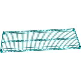 Nexel S1448G Poly-Green Epoxy Wire Shelf 48"W x 14"D