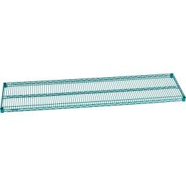 Nexel S2472G Poly-Green Epoxy Wire Shelf 72"W x 24"D