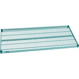 Nexel S2154G Poly-Green Epoxy Wire Shelf 54"W x 21"D