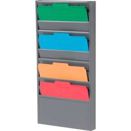 Global Industrial Hanging 10 Pocket Wall Mounted Medical Chart File Holder