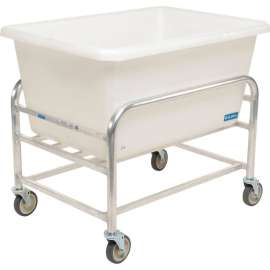 Global Industrial Bulk Mover Cart with White Tub, 9 Bushel, 41-1/2"L x 29-1/2"W x 36"H