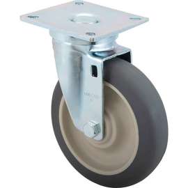 Allpoints 1201185 Caster, Plate, 5" Whl, 3-1/2"Plt