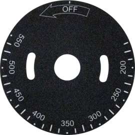 Allpoints 2281298 Plate, Temp Dial, 200-550F