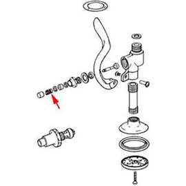 Allpoints 1111064 Spring, Push Button (T&S) For T&S Brass & Bronze Works