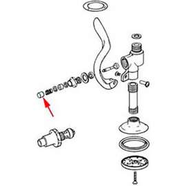 Allpoints 1111066 Pushbutton, Spray Valve, T&S For T&S Brass & Bronze Works