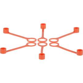 Allpoints 1291237 Cap, Blow-Off, 6 Pk, Ansul, Rubber