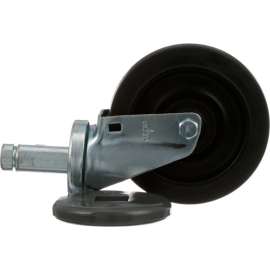 Allpoints 26-3252 5" Swivel Stem Caster for 7/8" Square Post - 260 lb. Capacity