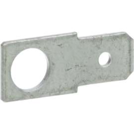 Allpoints 85-1048 Solderless Terminal Connector; 1/4" Male Tab; #10 Stud Hole - 10/Pack
