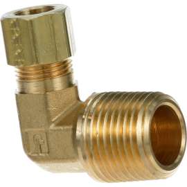 Allpoints 263827 Elbow, Brass - 3/8" X1/2