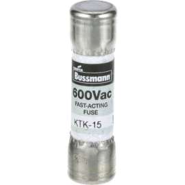 Allpoints 38-1432 13/32" x 1 1/2" 15A Fast Acting KTK-15 Glass Fuse - 600V