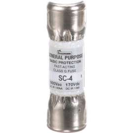 Allpoints 38-1023 13/32" x 1 5/16" 4 Amp Time Lag Fuse - 600V