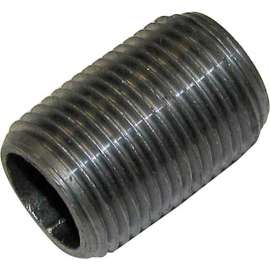 Allpoints 263109 Black Iron Nipple 3/8" Close
