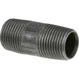 Allpoints 263110 Black Iron Nipple 3/8" X 1-1/2"