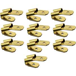 Allpoints 85-1047 Solderless Terminal Connector; 1/4" "Piggyback" Shape - 10/Pack