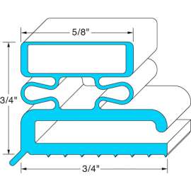Allpoints 741270 Door Gasket36 1/2" X 80"