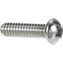 Allpoints 26-1050 Stainless Steel Round Head 10-24 x 3/4" Phillips Machine Screw - 100/Pack