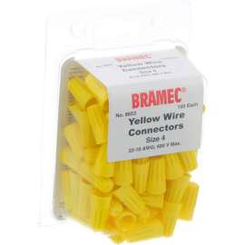 Allpoints 28-1678 Yellow Wire Connectors - 100/Pack