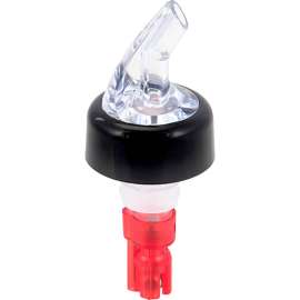 Allpoints 2801419 Pourer, Flip Top, Red, Plst, 1Oz