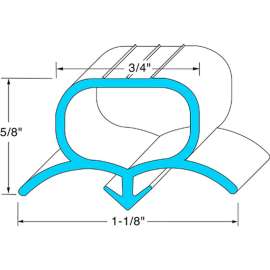 Allpoints 741172 Gasket, Hopper10" X 18 1/2"