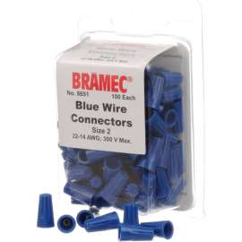 Allpoints 28-1633 Blue Wire Connectors - 100/Pack