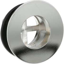 Allpoints 56-1217 Nickel Plated Brass Sink Drain - 1 1/2" NPS; 1 1/2" Long; 2" Sink Opening