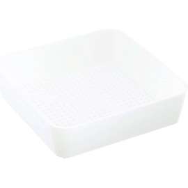 Allpoints 56-1398 8 1/2" x 8 1/2" Plastic Floor Drain Strainer with 3/16" Holes