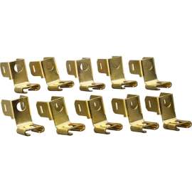 Allpoints 85-1046 Solderless Terminal Connector; 1/4" "Chair" Shape - 10/Pack