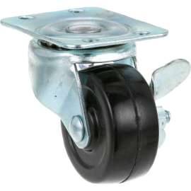Allpoints 26-2380 2" Swivel Plate Caster with Brake - 100 lb. Capacity