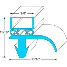 Allpoints 741302 Door Gasket 25 5/8" X 27"