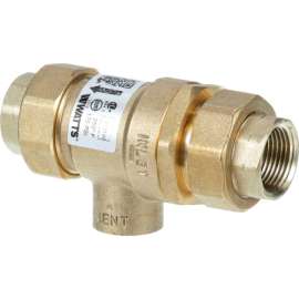 Allpoints 56-1150 Model 9D Dual Check Backflow Preventer w/Atmospheric Vent 3/4" FPT Union Fitting