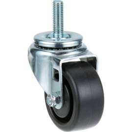 Allpoints 26-3277 3" Swivel Threaded Stem Caster - 1/2"-13 x 1 1/2" Stem, 220 lb. Capacity