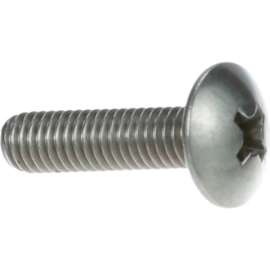 Allpoints 26-1484 Stainless Steel Phillips Truss Head 10-32 x 3/4" Machine Screw - 100/Box
