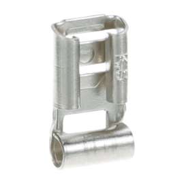 Allpoints 85-1087 Female Quick Disconnect with 90 Degree Flag; 1/4" Tab - 100/Box