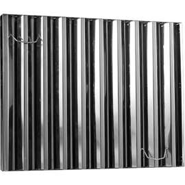 Allpoints 31-466 16"(H) x 16"(W) x 2"(T) Frameless Stainless Steel Hood Filter