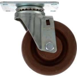 Allpoints 26-2926 4" High Temperature Swivel Plate Caster - 375 lb. Capacity