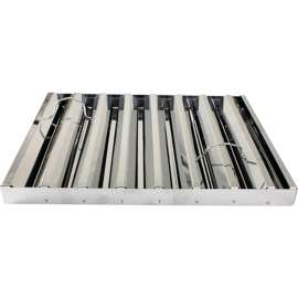 Allpoints 31-460 16"(H) x 20"(W) x 2"(T) Frameless Stainless Steel Hood Filter