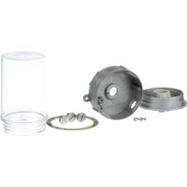 Allpoints 801-2557 Light Fixture with Junction Box and Lexan Globe