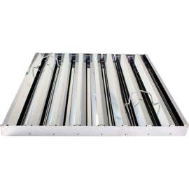 Allpoints 31-400 20"(H) x 20"(W) x 2"(T) Frameless Stainless Steel Hood Filter