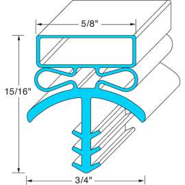 Allpoints 741452 Door Gasket For Bally Refrigerated Boxes