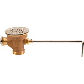 Allpoints 1121038 Waste, Twist, Brass, W/Ss Valve