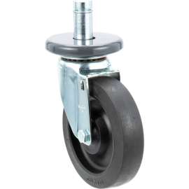 Allpoints 26-2922 5" Swivel Stem Caster for 1" O.D. Tubing - 260 lb. Capacity
