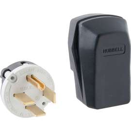 Allpoints 2531384 Plug, Angle, 4 Prong, 250V, 60A