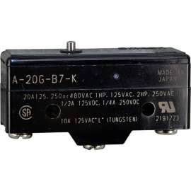 Allpoints 42-1143 Momentary On/Off Push Button Micro Switch - 20A-125/240/480V