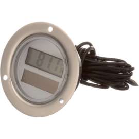 Allpoints 62-1041 Solar Digital Thermometer with 2" Dial and 3 1/2" Flange