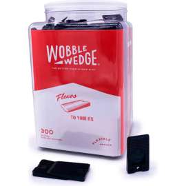 Allpoints 2801709 Wedge, Wobble, 300/Jar, Blk, Soft
