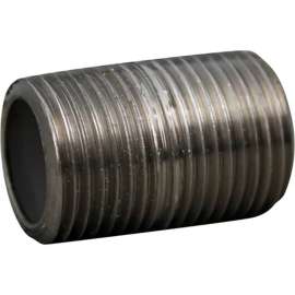Allpoints 264861 Close Nipple - 3/8" Mpt, Stainless Steel For Henny Penny